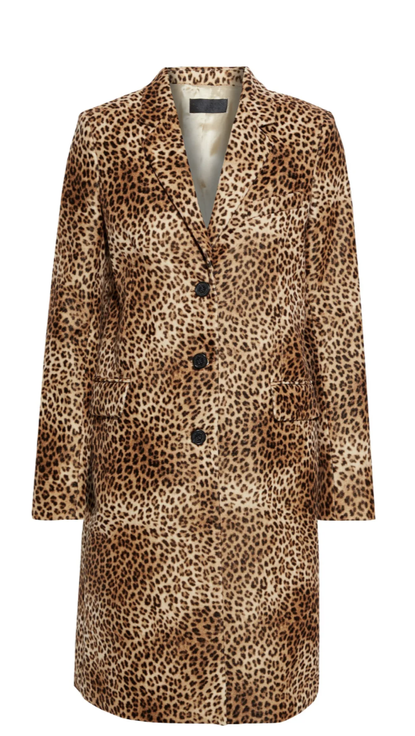NILI LOTAN Leopard Print Coat
