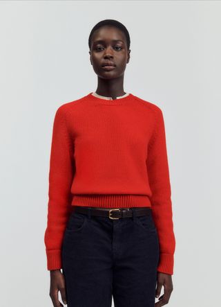 Rosh Crewneck in Poppy Red