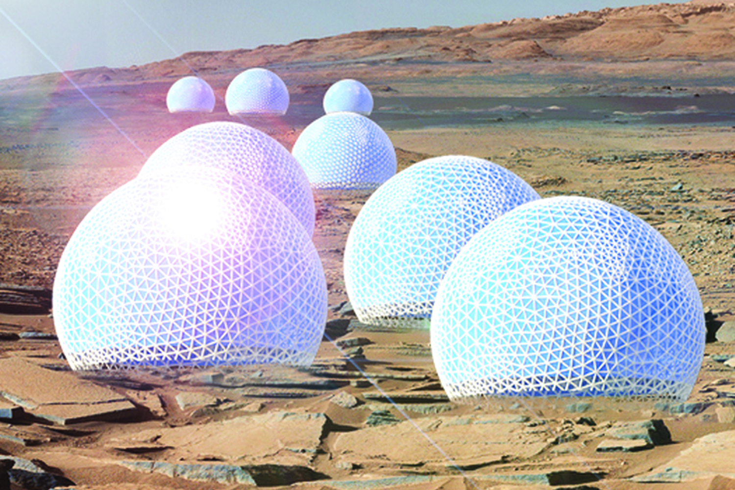 MIT Team Wins Mars City Design Contest for 'Redwood Forest' Idea Space