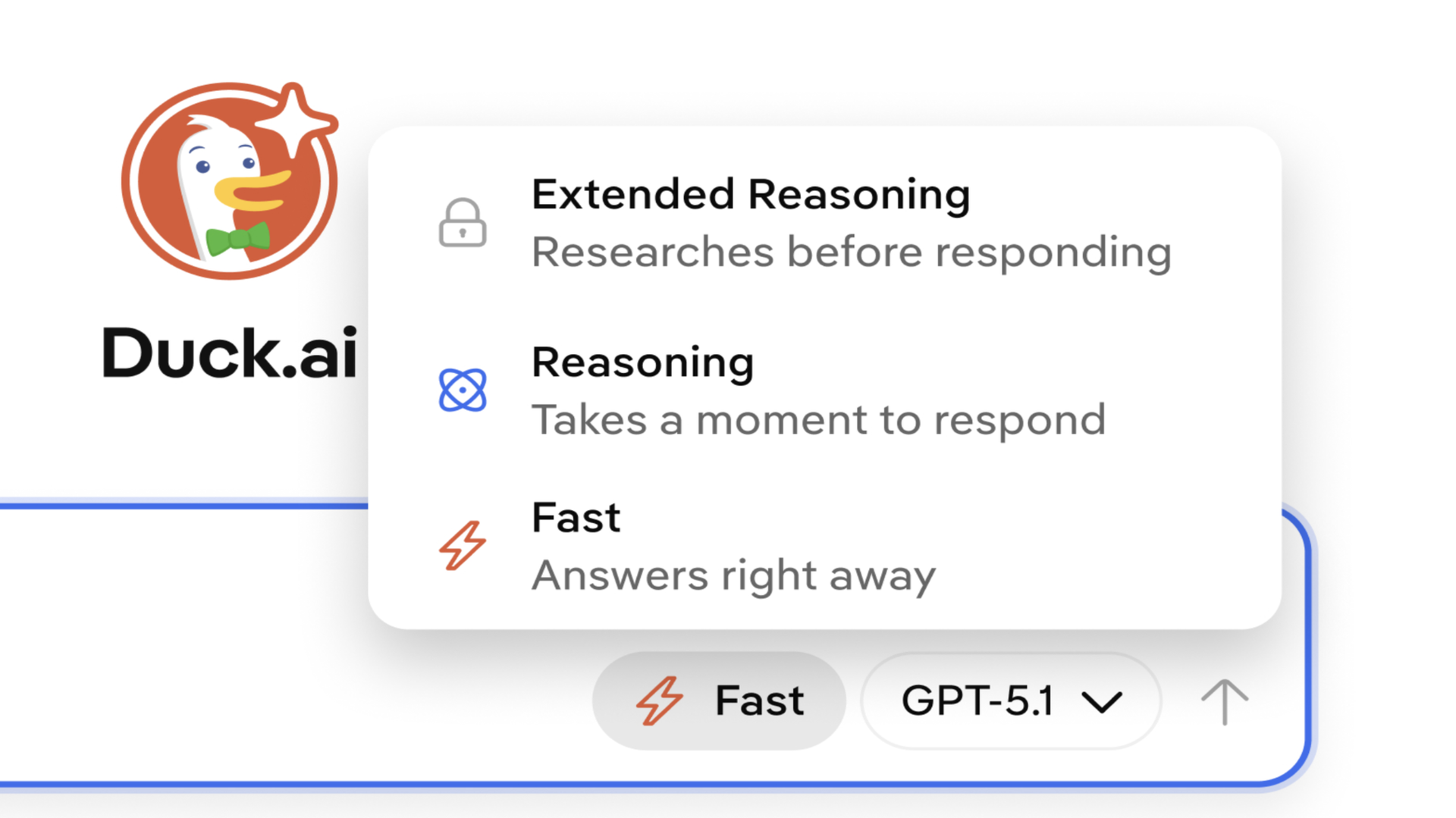 Interacting with a chatbot on DuckDuckGo