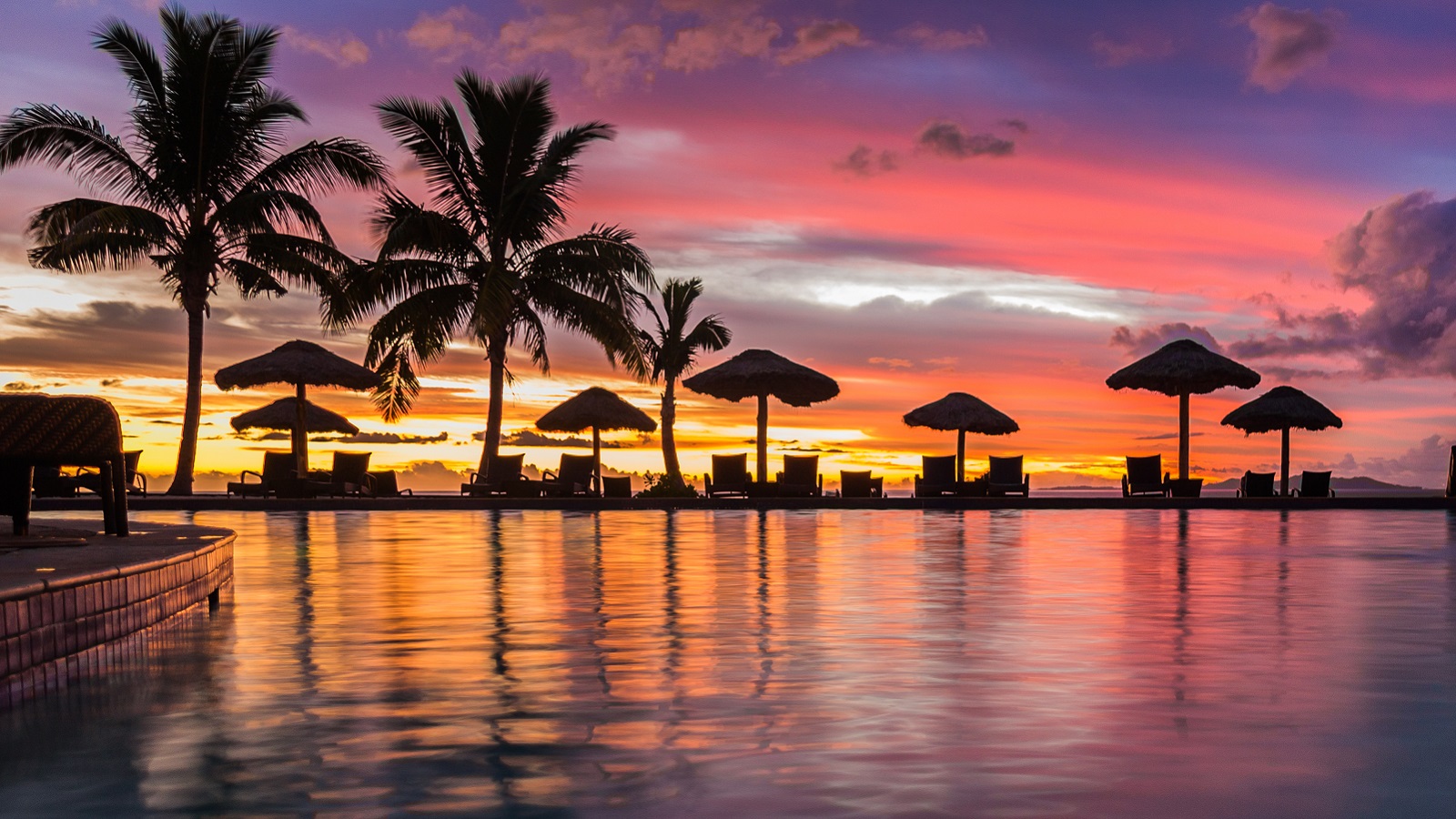A beach resort in Fiji