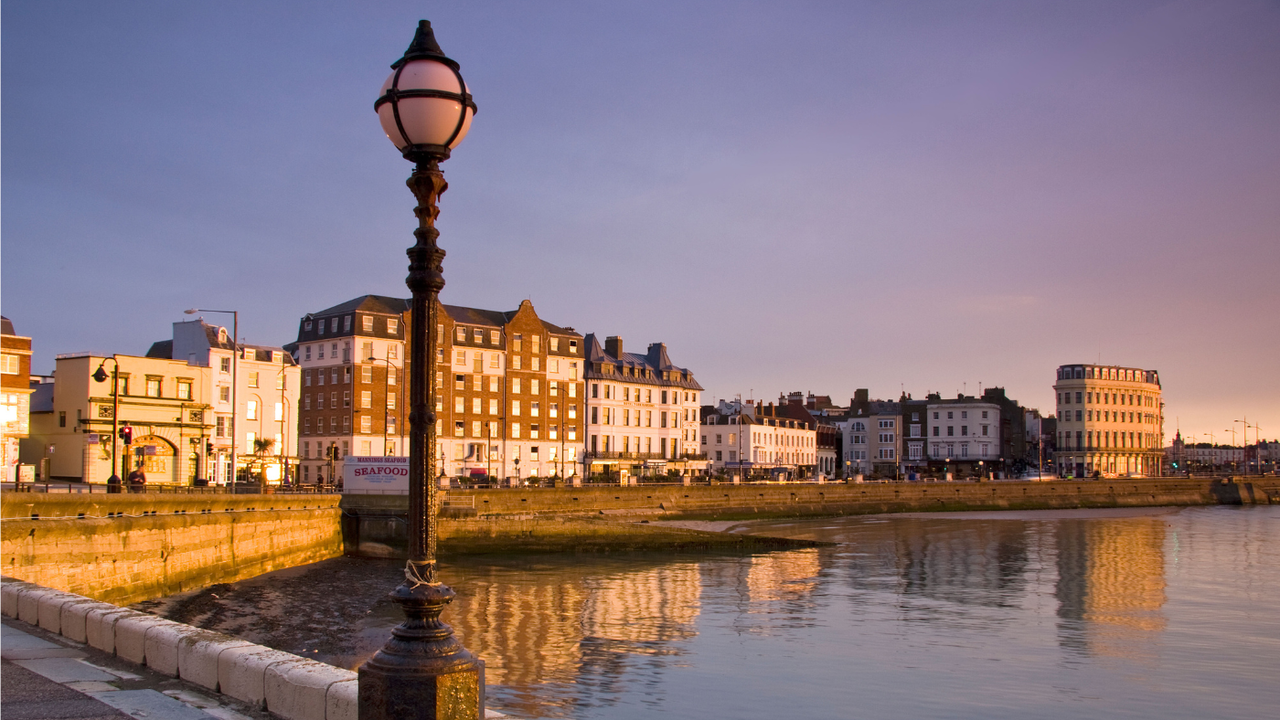 Picture of Margate taken from the harbour arm at sunset 