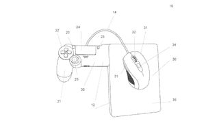 A nightmarish amalgamation of controller and mouse as described by US Patent Application Publication No. 2025/0229172 A1.