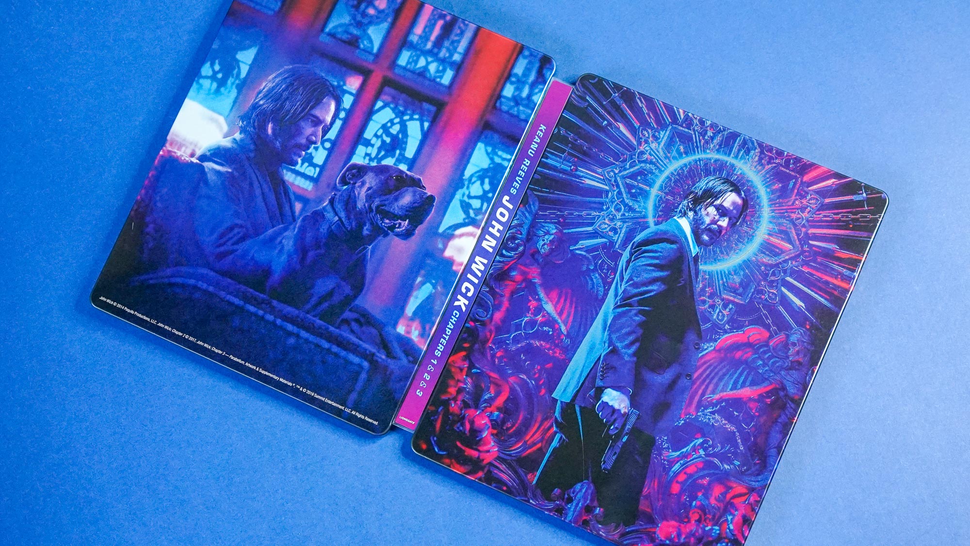 John Wick trilogy SteelBook