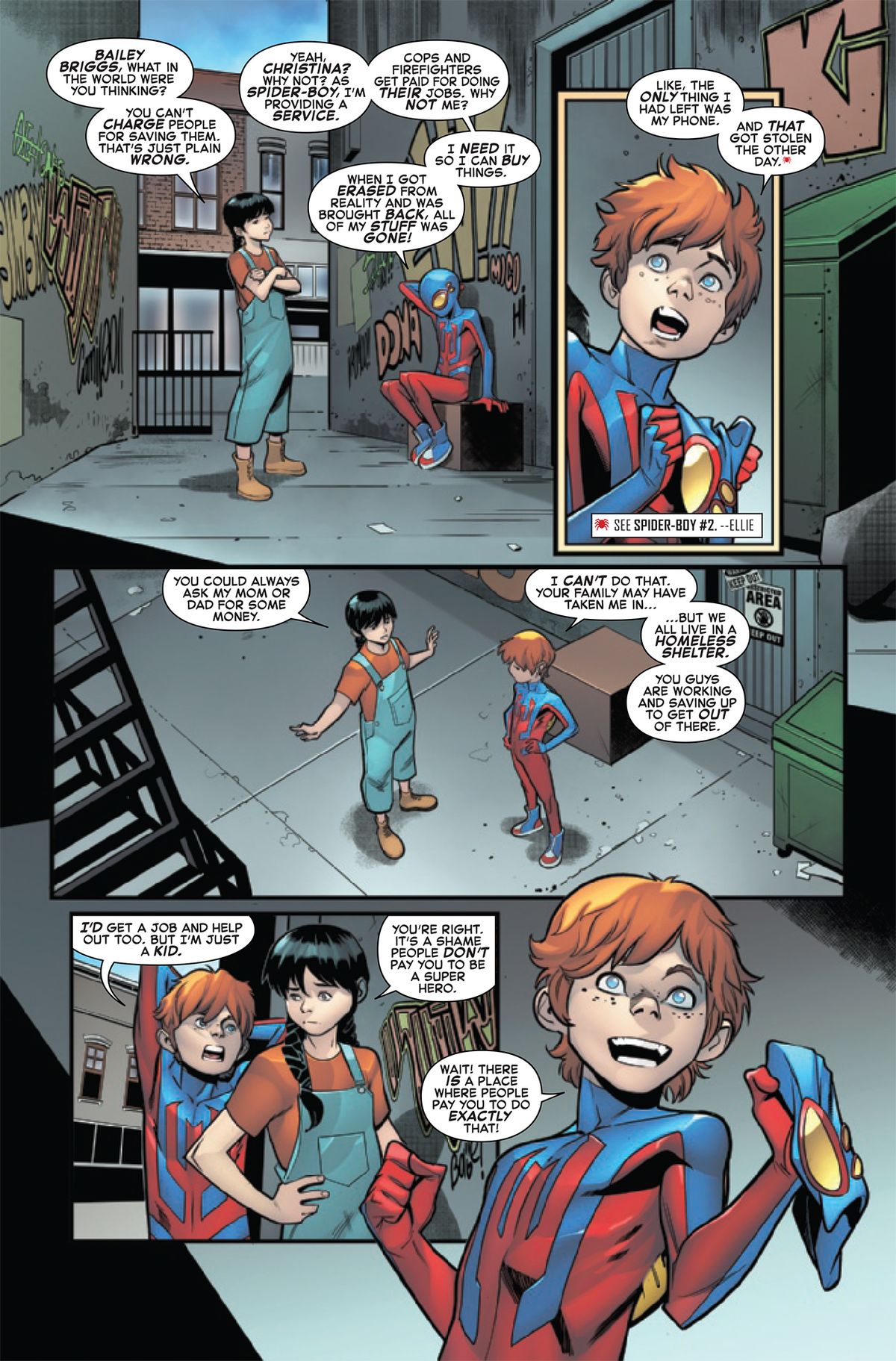 Spider-Boy #3 interior art