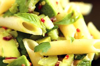 Avocado and pasta salad
