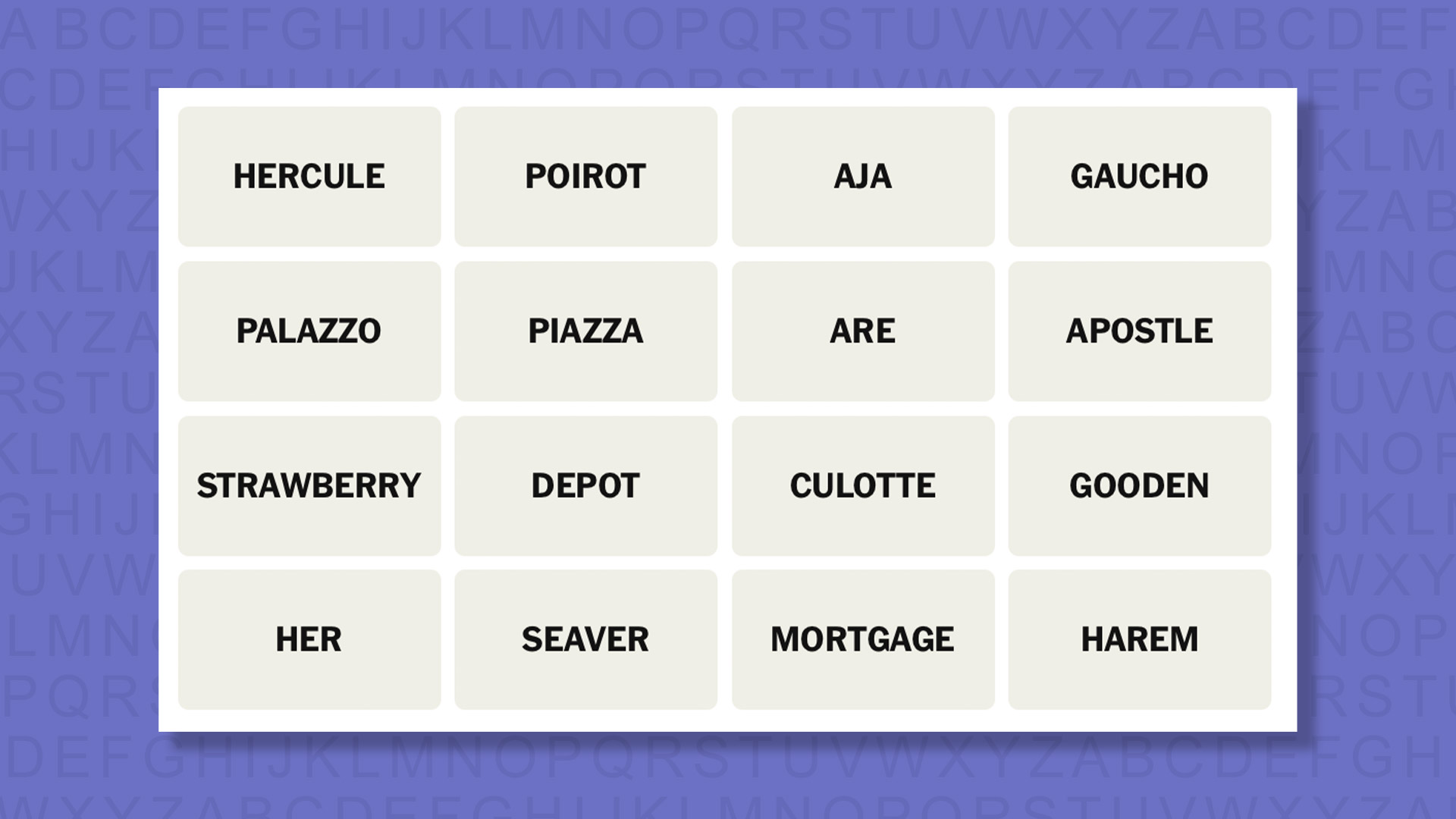 NYT Connections hints for game 916 on a purple background