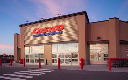 The exterior of a Costco warehouse club