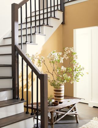 staircase ideas: wooden staircase banister