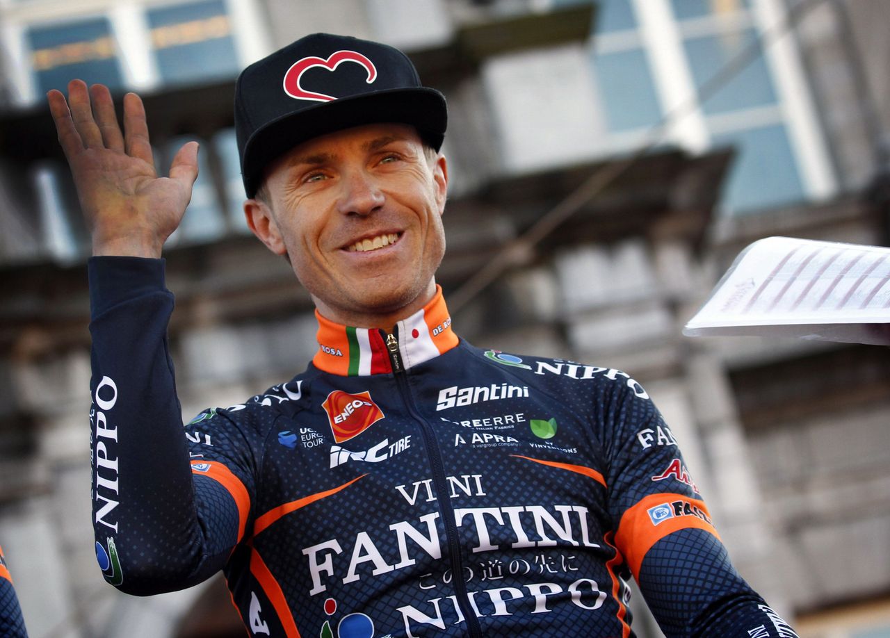 Damiano Cunego (Nippo-Vini Fantini) in his final race