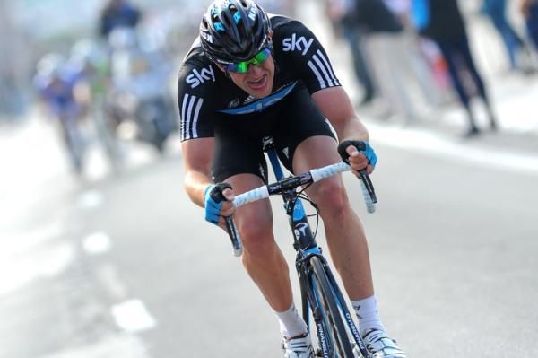 Ian Stannard (Sky) took a solo flyer in the closing kilometres.