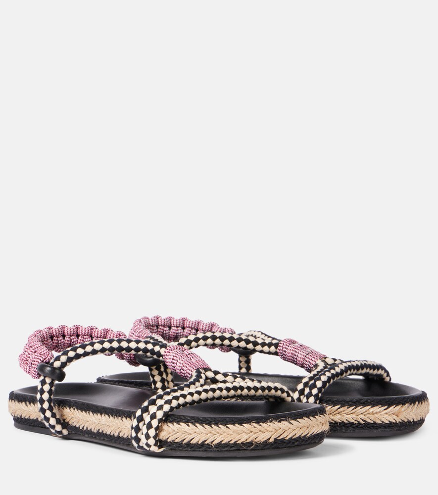 Waltee Leather Espadrille Sandals