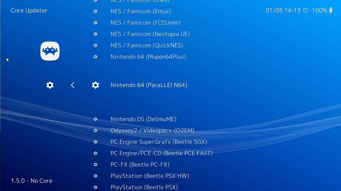 RetroArch core update