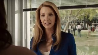 Lisa Kudrow looking overwhelmed in Easy A