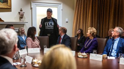 Elon Musk addresses President Donald Trump's Cabinet