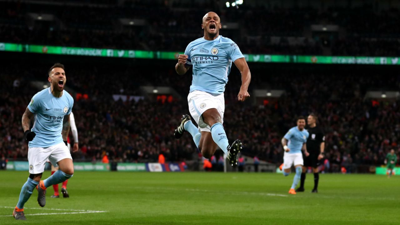 Carabao Cup Arsenal 0 Manchester City 3 Vincent Kompany goal
