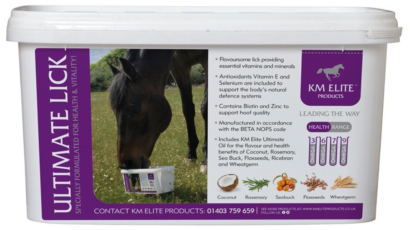 KM Elite Ultimate Lick for horses