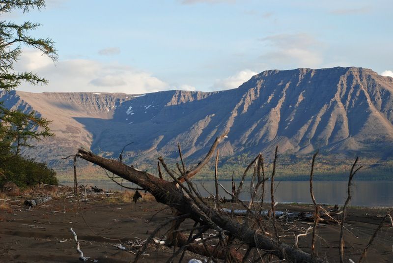 lava flows, part of the Siberian traps