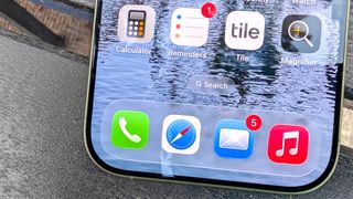 Reminders app icon on an iPhone 17 home screen