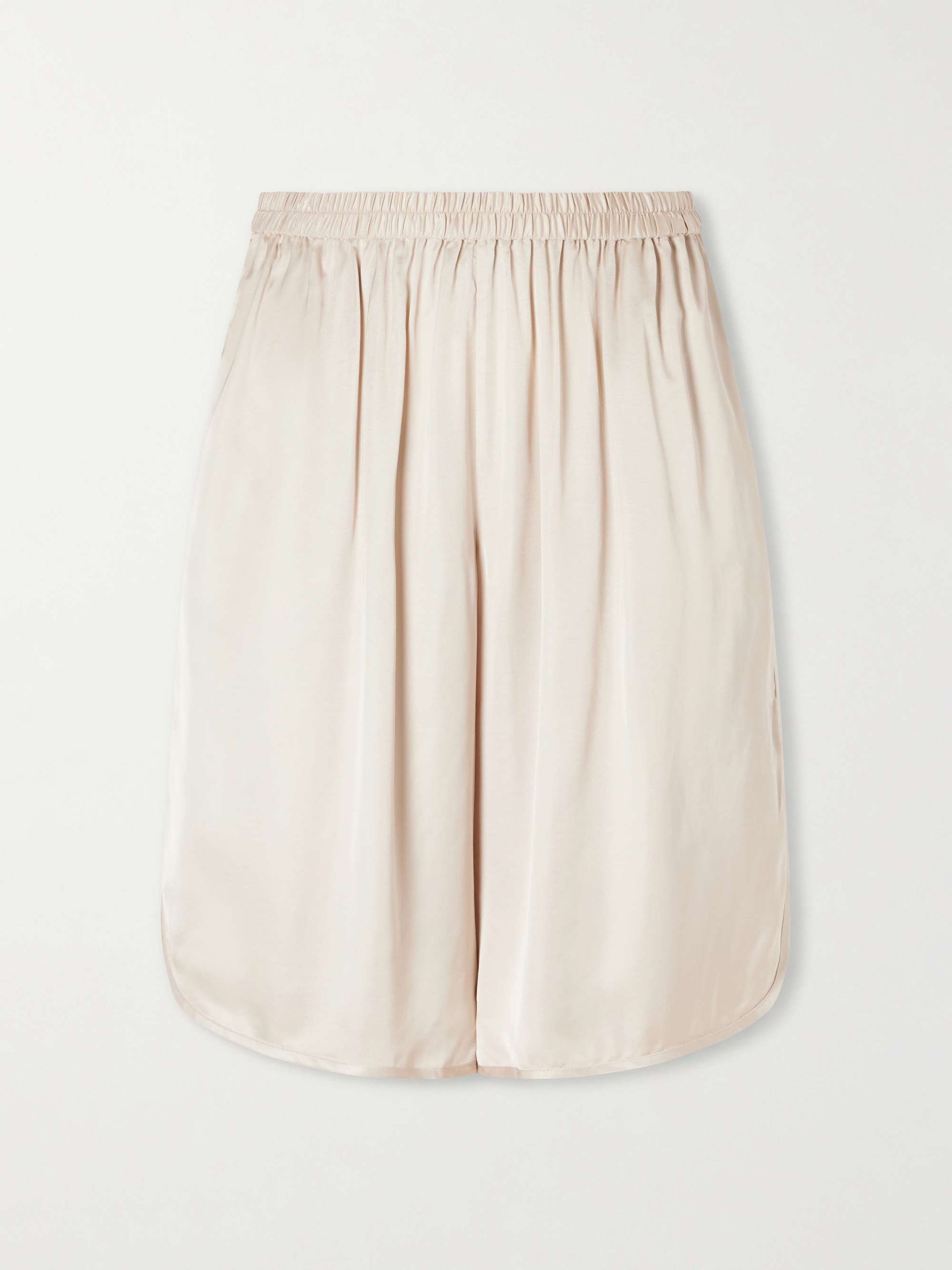 Leni Satin Knee-Lenght Shorts