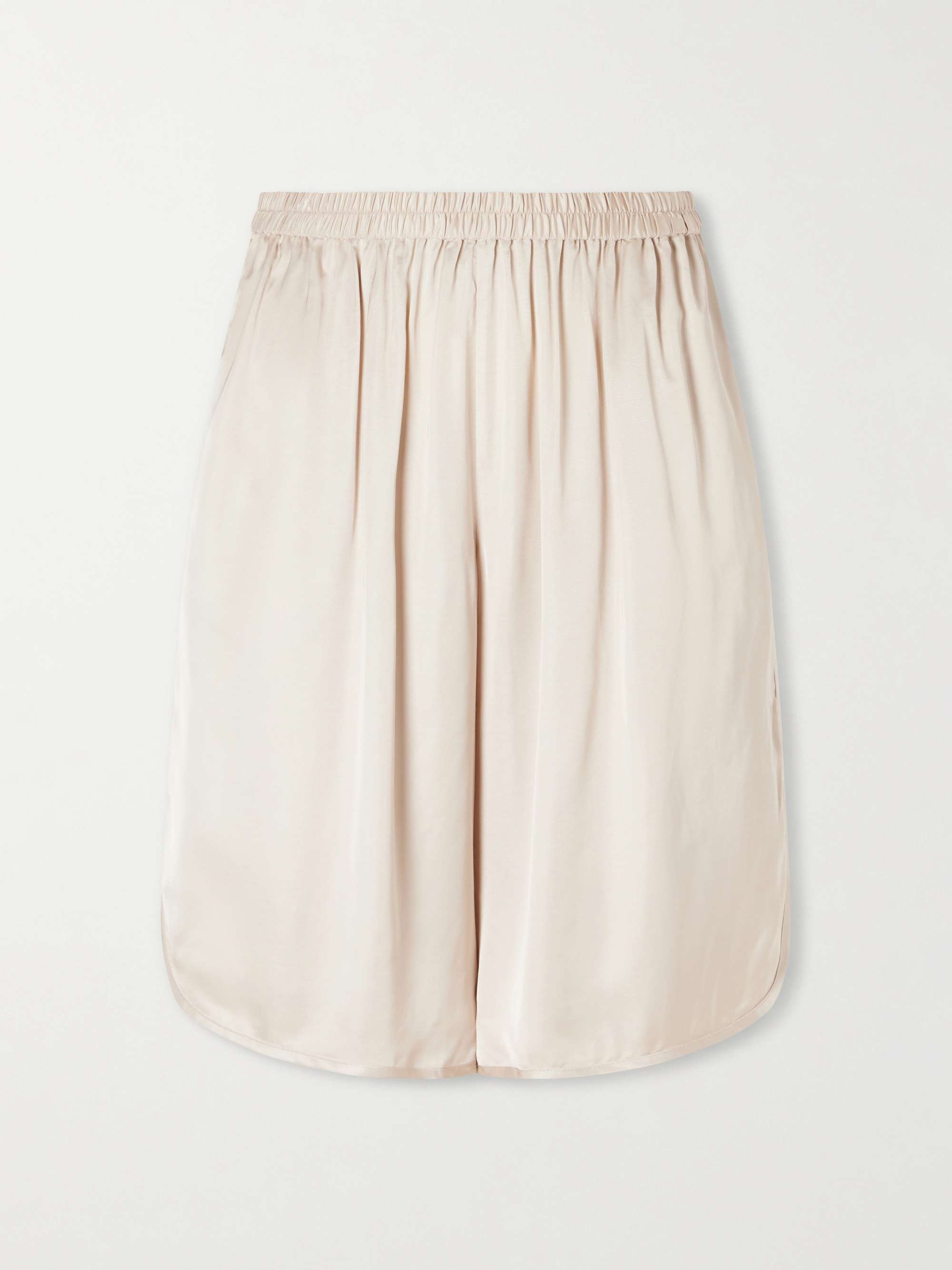 Leni Satin Knee-Lenght Shorts