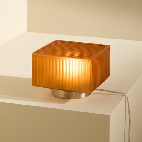 MADE.COM, Alma Table Lamp in Brown/silver
