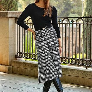 Sosandar houndstooth dress