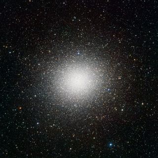 The second released VST image may be the best portrait of the globular star cluster Omega Centauri ever made. Omega Centauri, in the constellation of Centaurus (The Centaur), is the largest globular cluster in the sky, but the very wide field of view of VST and its powerful camera OmegaCAM can encompass even the faint outer regions of this spectacular object.
