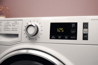 Hotpoint ActiveCare NM111064WCAUKN control panel close up