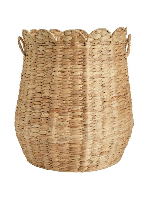 Habitat 70l Scallop Water Hyacinth Laundry Hamper - Natural