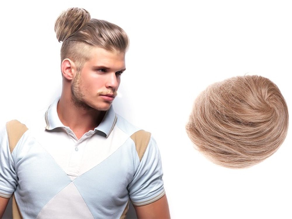 man bun blonde