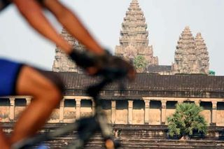 Interesting scenery awaits racers in Angkor Wat.