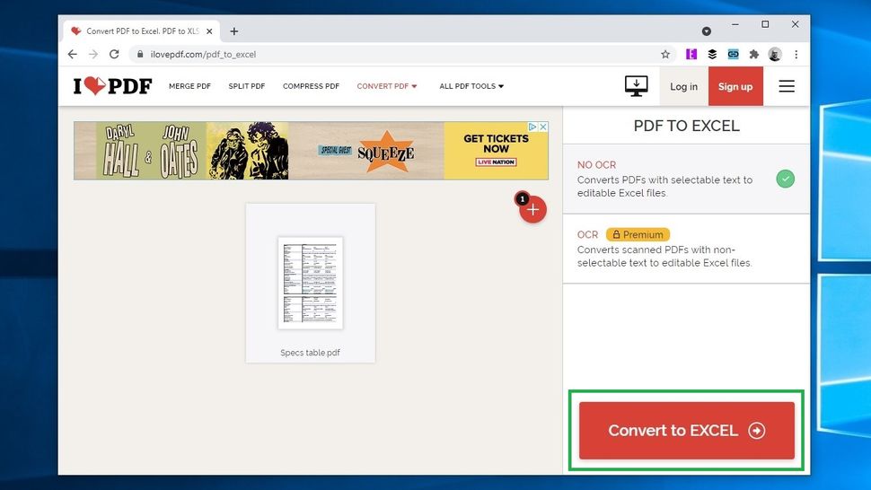 How to convert a PDF to Excel | Tom's Guide