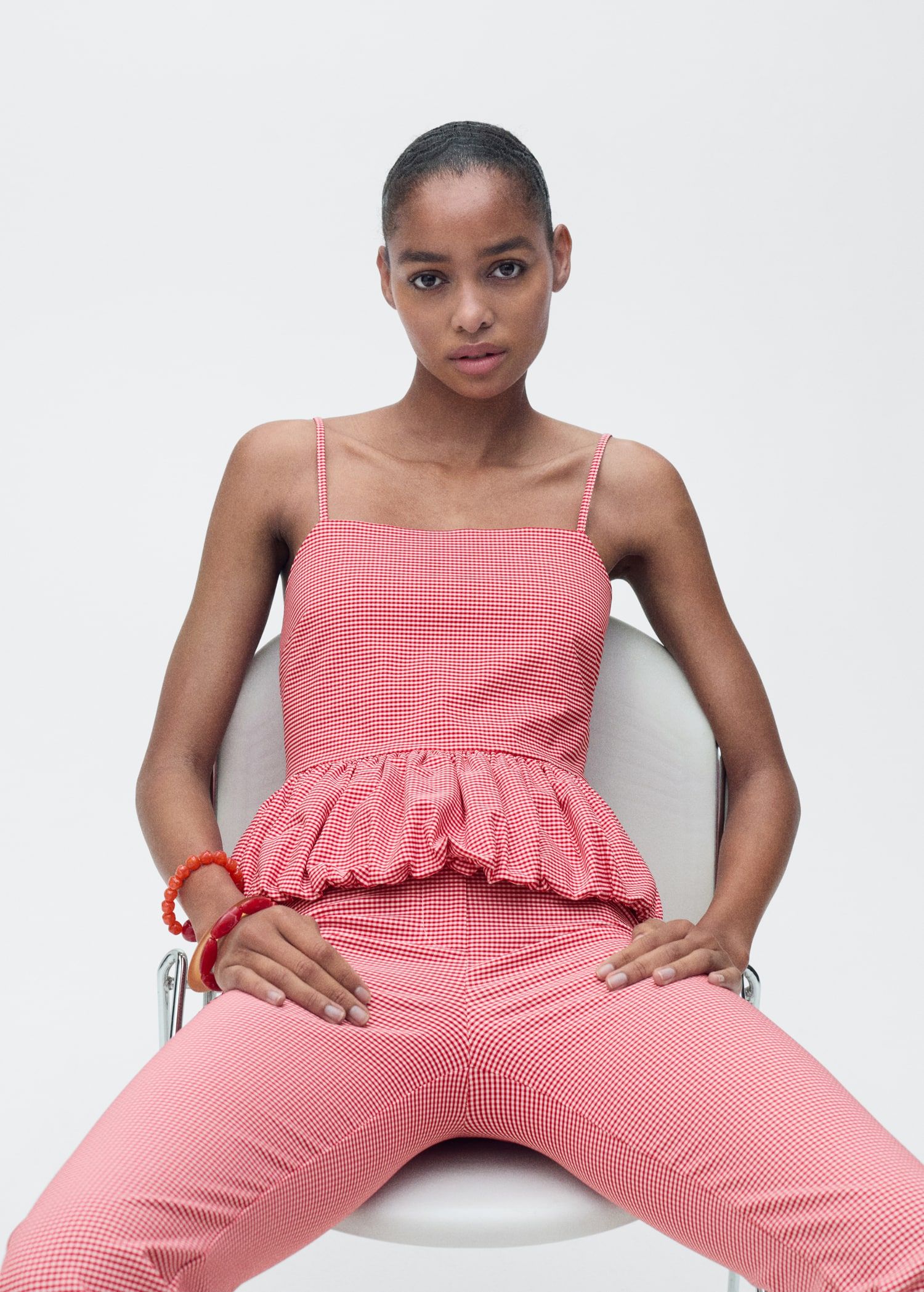 Vichy Top - Women | Mango Usa