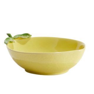 Lemon shaped serving bowl