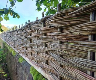 woven fence panel by Mollie McMillen