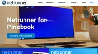 Website screenshot of Netrunner