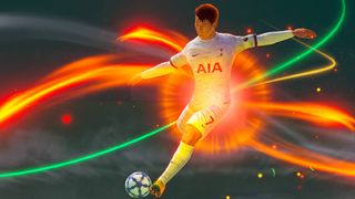 EA Sports FC Tactical image from press kit of player kicking ball