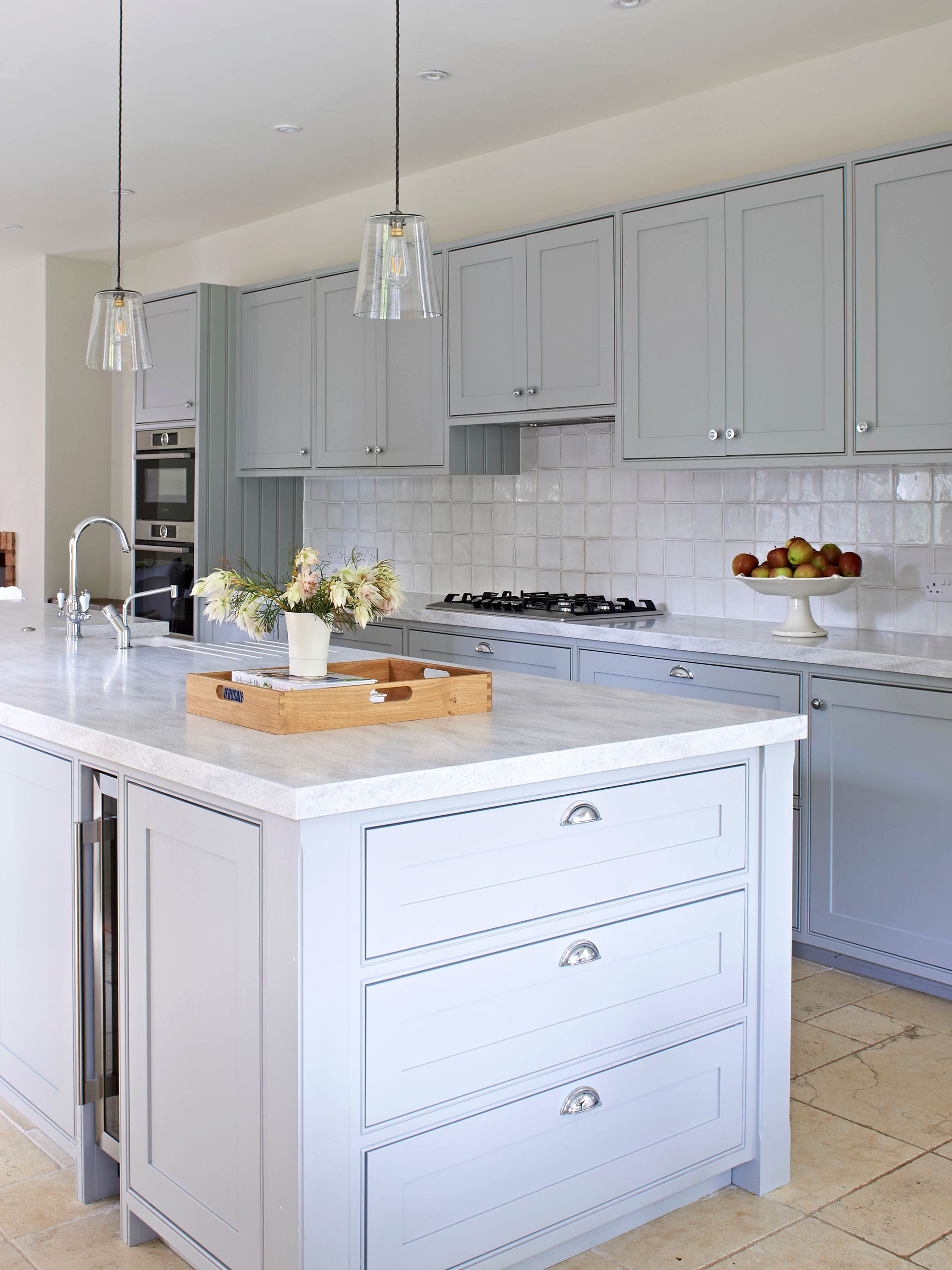 Baby blue kitchen trend