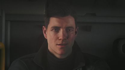 Bond smirks in the driver's seat of a truck in 007 First Light