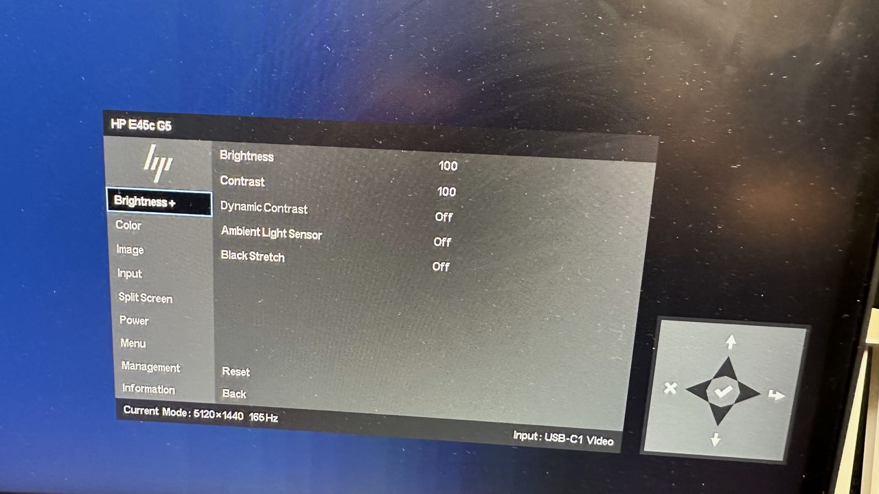 HP E45C DQHD Curved Monitor