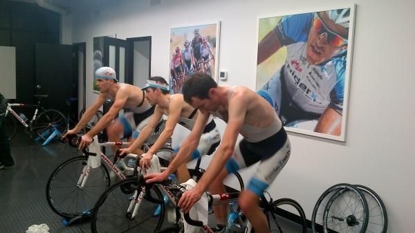 Spidertech's Simon Lambert-Lemay, Francois Parisien and Pat McCarty