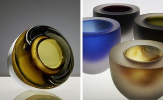 Thick glass bowls