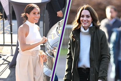 Meghan Markle split layout Kate Middleton