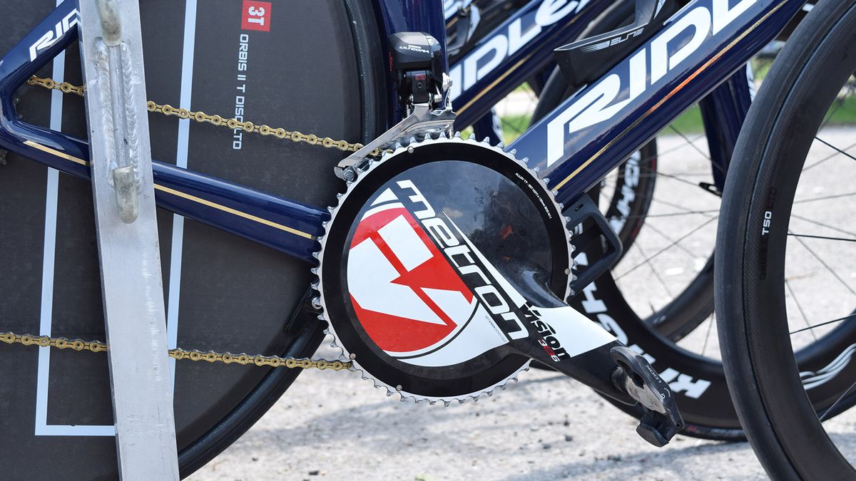 Most of the Aqua Blue Sport riders use Vision Metron aero cranksets