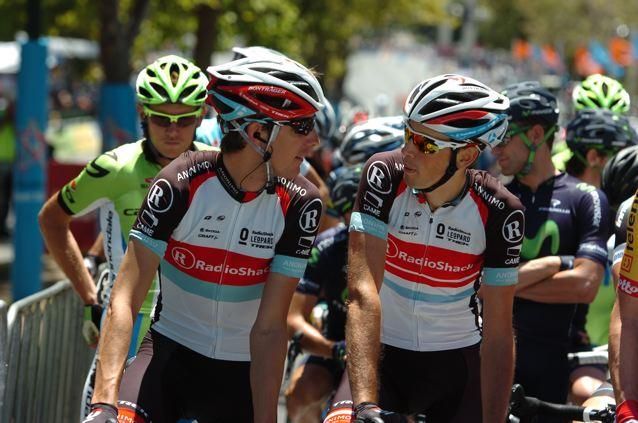 Andy Schleck and Laurent Didier talk pre-stage
