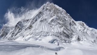 Nepal, Solo Khumbu, Everest, Mountaineers at Western Cwm