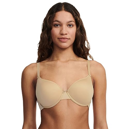 Chantelle Women's Basic Invisible Smooth T-Shirt Bra , Beige , 34c