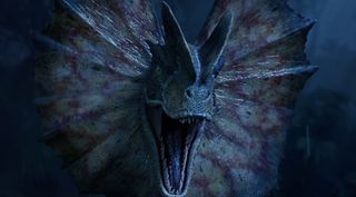 A dinosaur preparing to attack