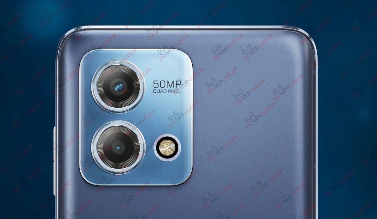 Leaked image of the Moto G Stylus (2023) with a close up of the cameras
